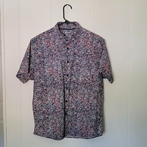 Men's Untucked Performance Floral Button Up